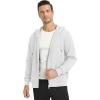 imageTACVASEN Mens Zip Up Hoodie Fleece Lined Hoodie Jacket Men Full Zip Sweatshirts Outdoor Thermal Athletic HoodiesWhite