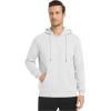 imageTACVASEN Mens Zip Up Hoodie Fleece Lined Hoodie Jacket Men Full Zip Sweatshirts Outdoor Thermal Athletic HoodiesWhite