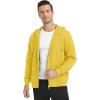 imageTACVASEN Mens Zip Up Hoodie Fleece Lined Hoodie Jacket Men Full Zip Sweatshirts Outdoor Thermal Athletic HoodiesYellow