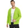 imageTACVASEN Mens Zip Up Hoodie Fleece Lined Hoodie Jacket Men Full Zip Sweatshirts Outdoor Thermal Athletic HoodiesYellow Green
