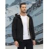 imageTACVASEN Mens Zip Up Sherpa Lined Hoodies Thick Fleece Heavyweight Jacket Windproof Thermal Zipper Sweatshirt01 Black