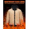 imageTACVASEN Mens Zip Up Sherpa Lined Hoodies Thick Fleece Heavyweight Jacket Windproof Thermal Zipper Sweatshirt01 Black