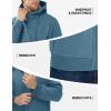 imageTACVASEN Mens Zip Up Sherpa Lined Hoodies Thick Fleece Heavyweight Jacket Windproof Thermal Zipper Sweatshirt08 Haze Blue