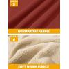 imageTACVASEN Mens Zip Up Sherpa Lined Hoodies Thick Fleece Heavyweight Jacket Windproof Thermal Zipper Sweatshirt10 Orange Red