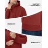 imageTACVASEN Mens Zip Up Sherpa Lined Hoodies Thick Fleece Heavyweight Jacket Windproof Thermal Zipper Sweatshirt10 Orange Red