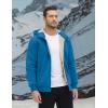 imageTACVASEN Mens Zip Up Sherpa Lined Hoodies Thick Fleece Heavyweight Jacket Windproof Thermal Zipper Sweatshirt11 Blue Green