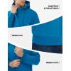 imageTACVASEN Mens Zip Up Sherpa Lined Hoodies Thick Fleece Heavyweight Jacket Windproof Thermal Zipper Sweatshirt11 Blue Green