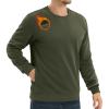 imageTACVASEN Mens Crewneck Sweatshirt Fleece Lined with Pocket Winter Warm Midweight Casual Long Sleeve Pullover SweatshirtArmy Green