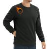 imageTACVASEN Mens Crewneck Sweatshirt Fleece Lined with Pocket Winter Warm Midweight Casual Long Sleeve Pullover SweatshirtBlack