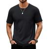 imageTACVASEN Mens Pocket TShirts UPF 50 Short Sleeve Tshirts Mositure Wicking Lightweight Casual Shirt Summer Cooling Tee01 Black