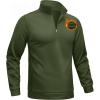 imageTACVASEN Mens Quarter Zip Pullover Sweatshirts Lightweight Fleece Lined Thermal Sweatshirts 14 Zip Golf SweatersArmy Green
