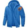 imageTACVASEN Mens Zip Up Hoodie Fleece Lined Hoodie Jacket Men Full Zip Sweatshirts Outdoor Thermal Athletic HoodiesBlue Green