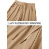 imageTACVASEN Gym Athletic Joggers Pants for Women Water Resistant Performance Fall Hiking Cargo Pants with Zipper Pockets Khaki