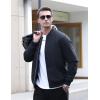 imageTACVASEN Mens Bomber Jackets Casual Fall Winter Warm Windbreaker Full Zip Windproof Outwear ColorBlocking Coats Black L