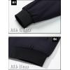 imageTACVASEN Mens Bomber Jackets Casual Fall Winter Warm Windbreaker Full Zip Windproof Outwear ColorBlocking Coats Black L