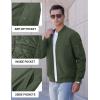 imageTACVASEN Mens Bomber Jackets Thermal Quilted Jacket Water Resistant Warm Winter Coats with 4PocketsArmy Green