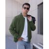 imageTACVASEN Mens Bomber Jackets Thermal Quilted Jacket Water Resistant Warm Winter Coats with 4PocketsArmy Green