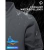 imageTACVASEN Mens Bomber Jackets Thermal Quilted Jacket Water Resistant Warm Winter Coats with 4PocketsDark Grey