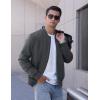 imageTACVASEN Mens Bomber Jackets Thermal Quilted Jacket Water Resistant Warm Winter Coats with 4PocketsDark Grey