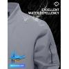 imageTACVASEN Mens Bomber Jackets Thermal Quilted Jacket Water Resistant Warm Winter Coats with 4PocketsLight Grey