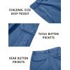 imageTACVASEN Mens Cargo Short 6 Pockets Comfortable Twill Cotton Elastic Waist Causal Work ShortsBluegrey
