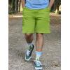 imageTACVASEN Mens Cargo Short 6 Pockets Comfortable Twill Cotton Elastic Waist Causal Work ShortsFruit Green