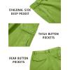 imageTACVASEN Mens Cargo Short 6 Pockets Comfortable Twill Cotton Elastic Waist Causal Work ShortsFruit Green
