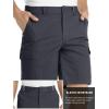 imageTACVASEN Mens Cargo Short 6 Pockets Comfortable Twill Cotton Elastic Waist Causal Work ShortsGrey