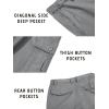imageTACVASEN Mens Cargo Short 6 Pockets Comfortable Twill Cotton Elastic Waist Causal Work ShortsLight Grey