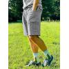 imageTACVASEN Mens Cargo Short 6 Pockets Comfortable Twill Cotton Elastic Waist Causal Work ShortsLight Grey