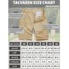 imageTACVASEN Mens Cargo Short 6 Pockets Comfortable Twill Cotton Elastic Waist Causal Work ShortsLight Khaki