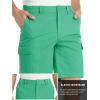 imageTACVASEN Mens Cargo Short 6 Pockets Comfortable Twill Cotton Elastic Waist Causal Work ShortsMint Green