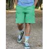 imageTACVASEN Mens Cargo Short 6 Pockets Comfortable Twill Cotton Elastic Waist Causal Work ShortsMint Green