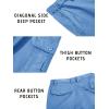 imageTACVASEN Mens Cargo Short 6 Pockets Comfortable Twill Cotton Elastic Waist Causal Work ShortsSky Blue