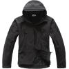 imageTACVASEN Mens Classic Fleece Liner Hooded Outwear Softshell Tactical Jacket Black