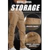 imageTACVASEN Mens Cotton Cargo Long Pants 9 Pockets Elastic Waist Military Work Hiking Outdoor PantsNo BeltBrown