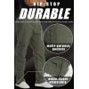 imageTACVASEN Mens Cotton Cargo Long Pants 9 Pockets Elastic Waist Military Work Hiking Outdoor PantsNo BeltGreen