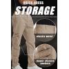 imageTACVASEN Mens Cotton Cargo Long Pants 9 Pockets Elastic Waist Military Work Hiking Outdoor PantsNo BeltSand