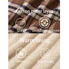 imageTACVASEN Mens Flannel Jacket with Pockets Shacket Plaid Shirts Fleece Padded shirt Button Down Jackets with HoodBrown Khaki