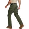 imageTACVASEN Mens Hiking Pants Waterproof Ripstop Lightweight Breathable Stretch Work Tactical Outdoor Pants with 8 PocketsArmy Green