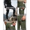 imageTACVASEN Mens Hiking Pants Waterproof Ripstop Lightweight Breathable Stretch Work Tactical Outdoor Pants with 8 PocketsArmy Green