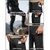 imageTACVASEN Mens Hiking Pants Waterproof Ripstop Lightweight Breathable Stretch Work Tactical Outdoor Pants with 8 PocketsBlack
