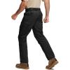imageTACVASEN Mens Hiking Pants Waterproof Ripstop Lightweight Breathable Stretch Work Tactical Outdoor Pants with 8 PocketsBlack