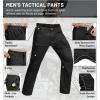 imageTACVASEN Mens Hiking Pants Waterproof Ripstop Lightweight Breathable Stretch Work Tactical Outdoor Pants with 8 PocketsBlack