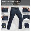 imageTACVASEN Mens Hiking Pants Waterproof Ripstop Lightweight Breathable Stretch Work Tactical Outdoor Pants with 8 PocketsNavy