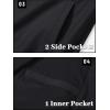 imageTACVASEN Mens Lightweight Jacket Spring Bomber Fall Windbreaker Casual Stylish Coats with Pockets01 Black