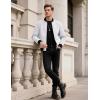 imageTACVASEN Mens Lightweight Jacket Spring Bomber Fall Windbreaker Casual Stylish Coats with Pockets02 White