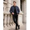 imageTACVASEN Mens Lightweight Jacket Spring Bomber Fall Windbreaker Casual Stylish Coats with Pockets03 Dark Grey