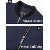 imageTACVASEN Mens Lightweight Jacket Spring Bomber Fall Windbreaker Casual Stylish Coats with Pockets04 Navy
