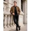 imageTACVASEN Mens Lightweight Jacket Spring Bomber Fall Windbreaker Casual Stylish Coats with Pockets05 Brown